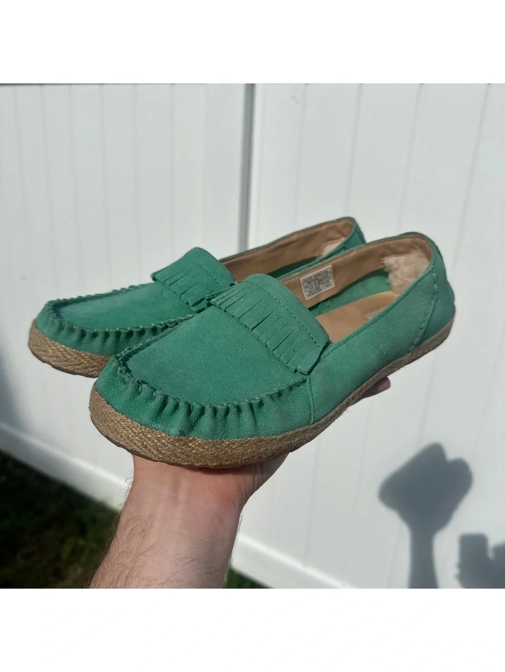 UGG Australia Marrah Moccasin Loafers Womens Size 11 Green